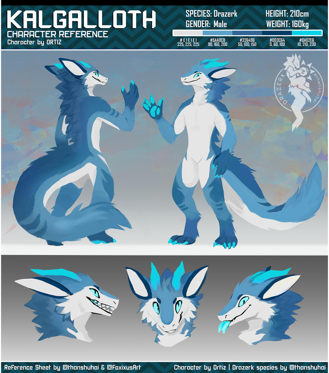 Kalgalloth, Zenith Drazerk — reference artwork by thanshuhai