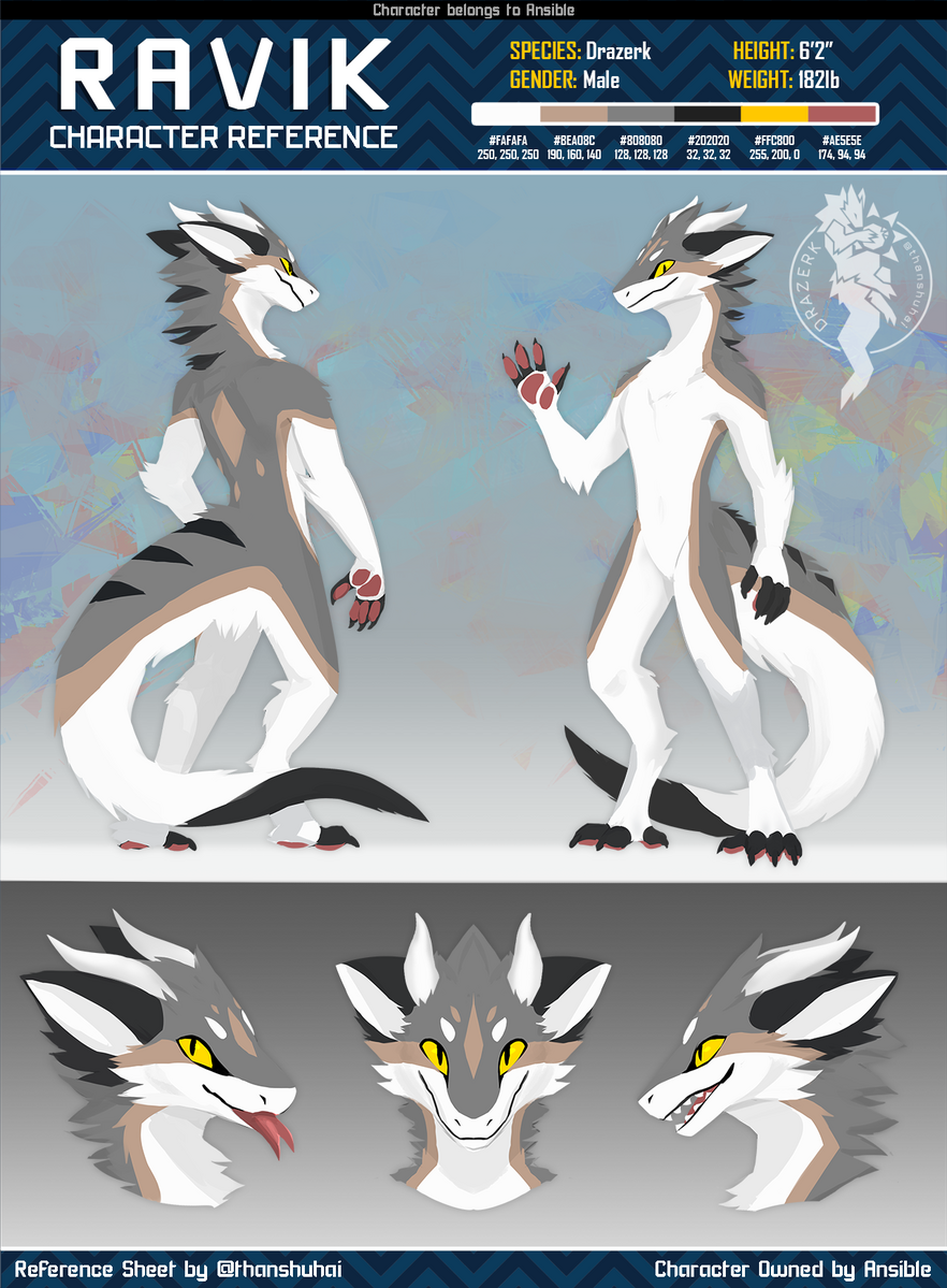 Ravik, Zenith Drazerk — reference artwork by thanshuhai