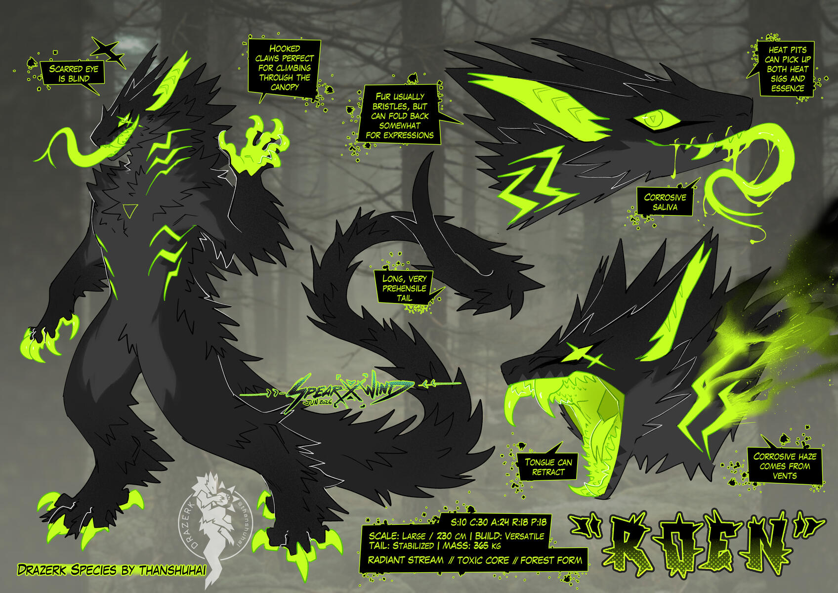 Roen, Luminary Drazerk — reference artwork by SPEARxWIND