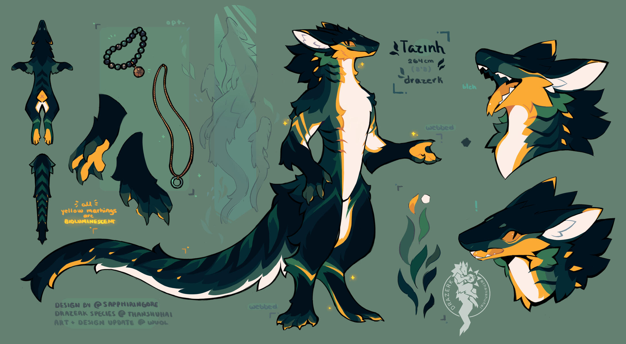 Tazinh, Prime Drazerk — reference artwork by jyn / wuol
